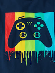 Boys Rainbow Gamer Graphic Tee