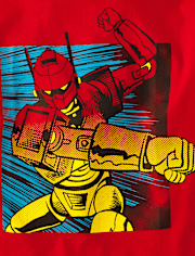Camisetas estampadas de robots para niños