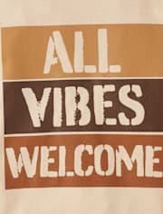 Boys All Vibes Welcome Graphic Tee
