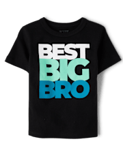 Baby And Toddler Boys Best Big Bro Graphic Tee