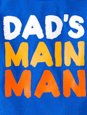 Baby And Toddler Boys Dad's Main Man Graphic Tee