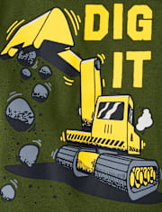 Baby And Niños pequeños Boys Dig It Construction Camisetas estampadas