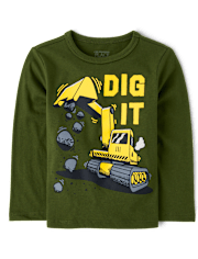 Baby And Niños pequeños Boys Dig It Construction Camisetas estampadas