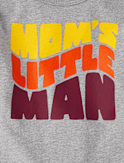 Baby And Toddler Boys Mom's Little Man Graphic Tee