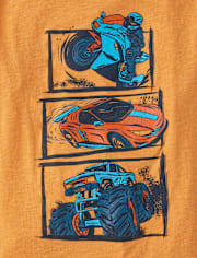 Boys Vehicle Graphic Tee