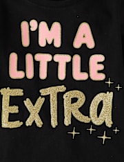 Lot de 3 t-shirts graphiques impertinents pour bébés et petites filles