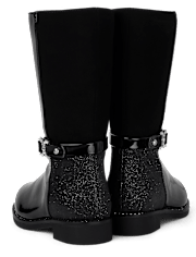 Toddler Girls Jeweled Buckle Tall Boots
