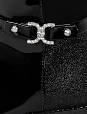 Toddler Girls Jeweled Buckle Tall Boots