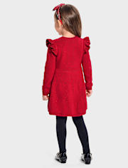 Baby And Toddler Girls Cable Knit Sweater Dress