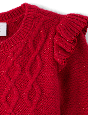 Baby And Toddler Girls Cable Knit Sweater Dress
