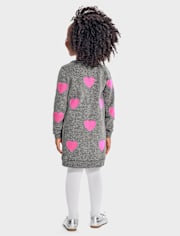 Baby And Toddler Girls Heart Sweater Dress