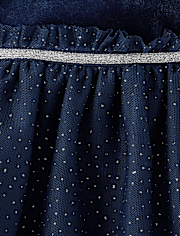 Baby And Toddler Girls Velour Glitter Star Tutu Dress
