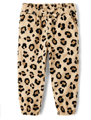 Baby And Toddler Girls Leopard Pull On Jogger Pants
