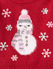 Toddler Girls Sequin Sweater
