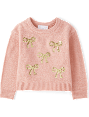 Toddler Girls Sequin Sweater