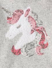 Toddler Girls Sequin Sweater