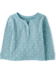 Bébé Et tout-petit, fille Imprimé Isotherme henley Top