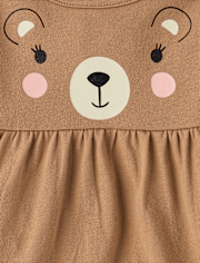 Toddler Girls Bear Top 3-Pack