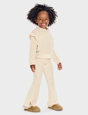 Toddler Girls Ribbed Velour 2-Piece Outfit Set