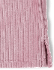 Toddler Girls Ribbed Velour 2-Piece Outfit Set