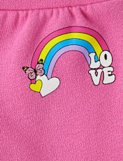 Toddler Girls Graphic Fleece 2-Piece Outfit Set