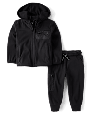 Baby And Toddler Boys Zip Pocket 2-Piece Outfit Set
