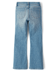 Girls Studded Flare Jeans