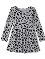 Girls Print Thermal Everyday Dress