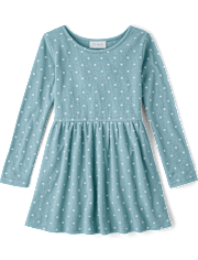 Girls Print Thermal Everyday Dress