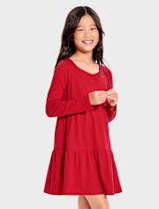 Girls Tiered Dress