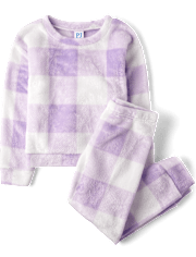 Pyjama en polaire à carreaux Buffalo pour fille
