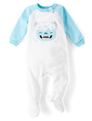 Pyjama une pièce en micropolaire Yeti pour bébé et tout-petit