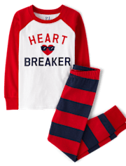 Boys Heartbreaker Snug Fit Cotton Pajamas