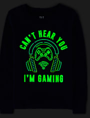 Boys Glow Gamer Snug Fit Cotton Pajamas