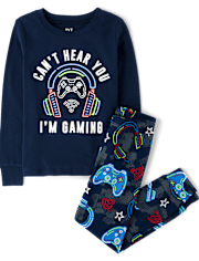 Boys Glow Gamer Snug Fit Cotton Pajamas