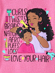 Pyjama en coton ajusté pour bébé et petite fille Love Your Hair