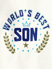 Baby And Toddler Boys World's Best Son Snug Fit Cotton Pajamas