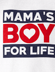 Baby And Toddler Boys Mama's Boy Snug Fit Cotton Pajamas