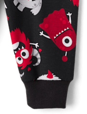 Baby And Toddler Boys Daddy's Monster Snug Fit Cotton Pajamas