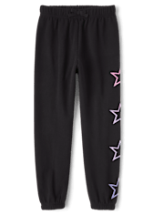 Girls Graphic Fleece Jogger Pants