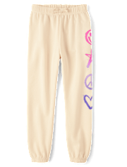 Pantalon de jogging fille imprimé molleton