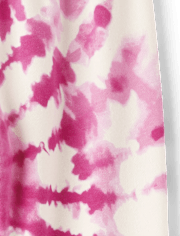 Girls Tie Dye Fleece Jogger Pants