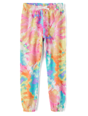 Girls Print Fleece Jogger Pants