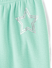 Pantalon de jogging confortable à imprimé graphique pour fille