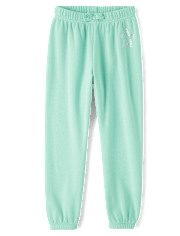 Pantalon de jogging confortable à imprimé graphique pour fille