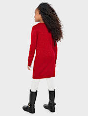 Fille Paillettes Renne Robe pull