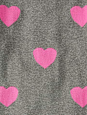 Robe pull coeur pour fille