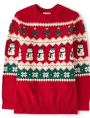 Womens Matching Family Christmas Fairisle Sweater