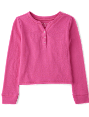 Girls Thermal Henley Top