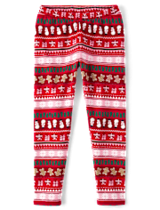 Girls Print Cozy Leggings